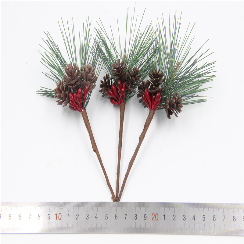 Christmas Decoration Bouquet DIY Garland Christmas Tree Matching Holiday Window Bar Scene Artificial Pine Cones Accessories