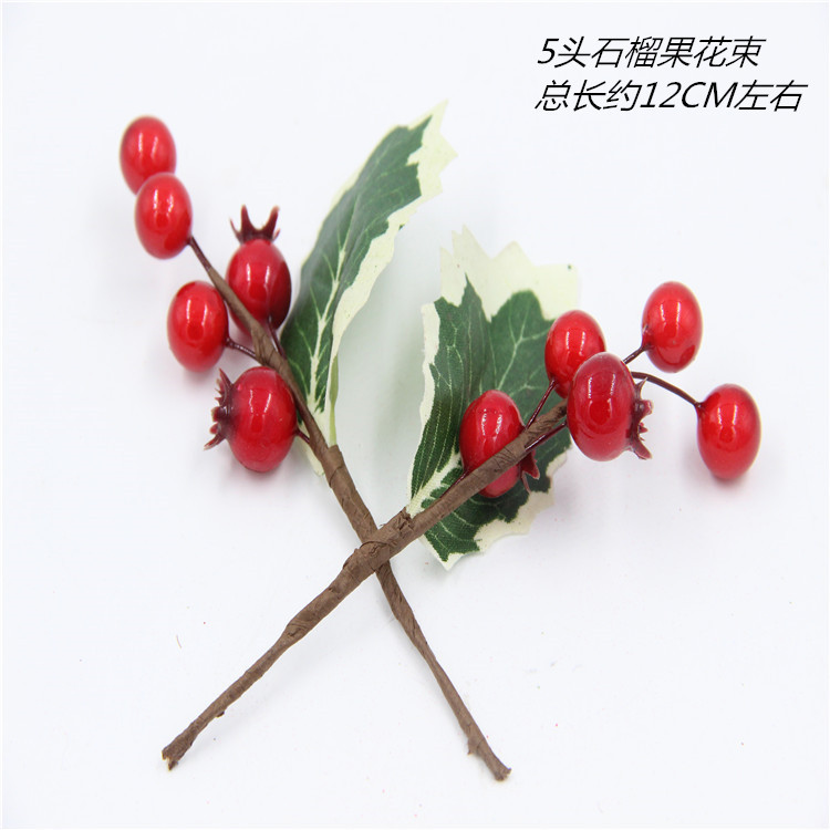 Christmas Decoration Bouquet DIY Garland Christmas Tree Matching Holiday Window Bar Scene Artificial Pine Cones Accessories