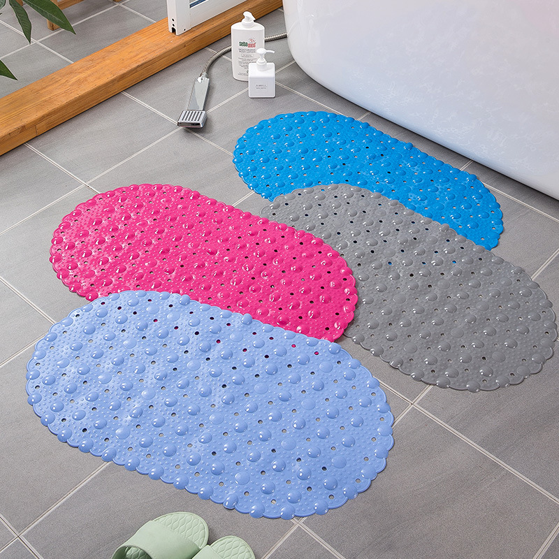 Bathroom Mat Shower with Suction Cup Odorless Soft Bath Non-Slip Mat Toilet Floor Mat Bathtub Floor Mat Wholesale