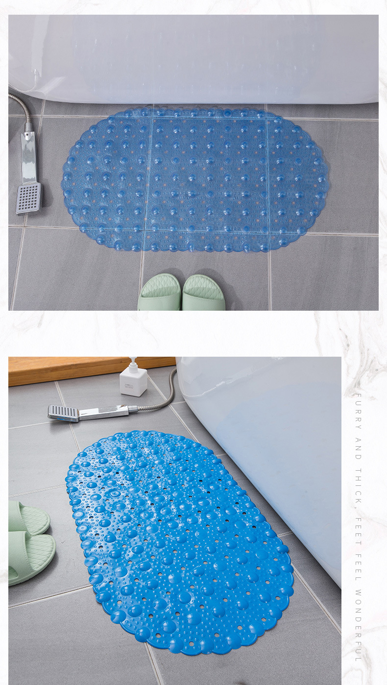 Bathroom Mat Shower with Suction Cup Odorless Soft Bath Non-Slip Mat Toilet Floor Mat Bathtub Floor Mat Wholesale