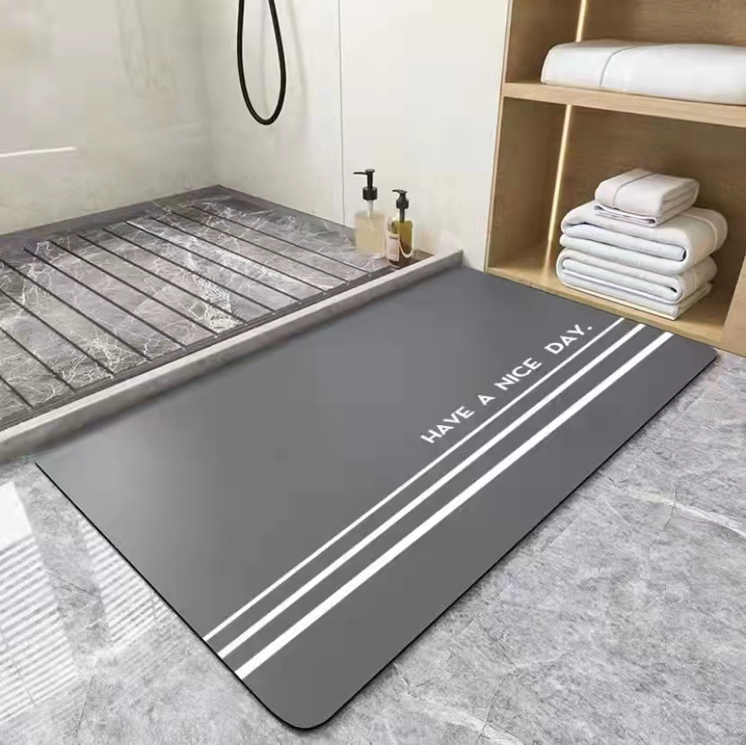 Exit Floor Mat Bathroom BathroomDoor Non-Slip Water-Absorbing Quick-Drying Floor Mat Bathtub Toilet Wash Basin Floor Mat