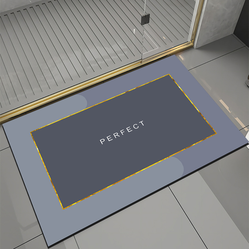 Exit Floor Mat Bathroom BathroomDoor Non-Slip Water-Absorbing Quick-Drying Floor Mat Bathtub Toilet Wash Basin Floor Mat