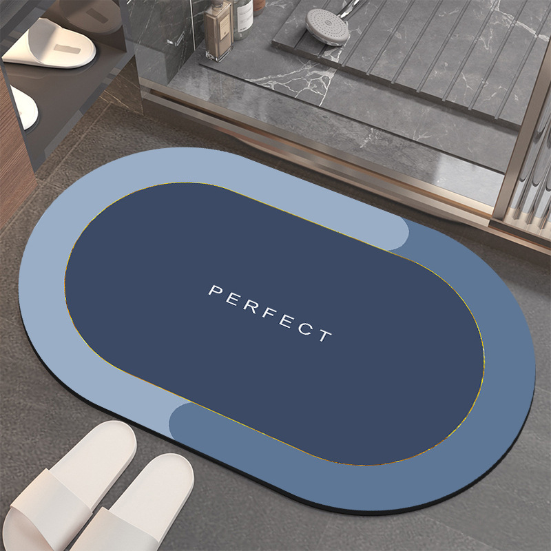 Exit Floor Mat Bathroom BathroomDoor Non-Slip Water-Absorbing Quick-Drying Floor Mat Bathtub Toilet Wash Basin Floor Mat