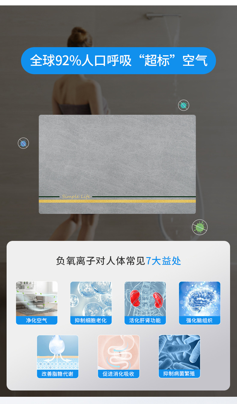 Entrance Door Mat Bathroom Entrance Absorbent Toilet Bathroom Bath Room Bathtub Carpet Bathroom Non-Slip Mat Foot Mats