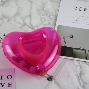 In Stock Ins Hot Sale Fruit Watermelon Lemon Pineapple Cup Holder Inflatable Water Coaster Floating Beverage Cup Holder