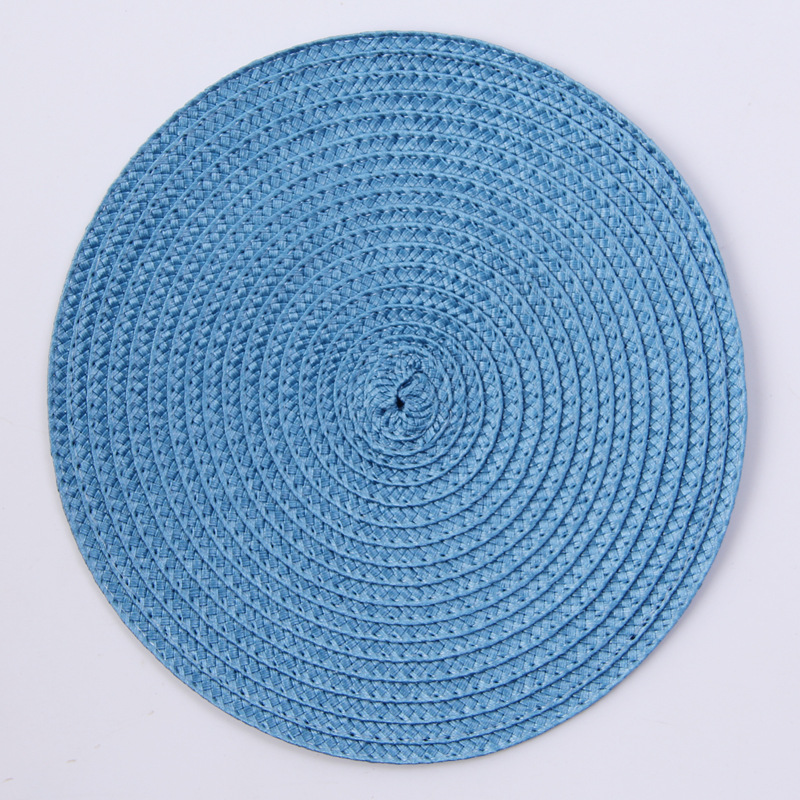 Pp Handmade Woven Placemat Heat Proof Mat Table Oil-Proof Mat Plate Mat Bowl Coaster Cup Coaster European and American Japanese Home Decoration