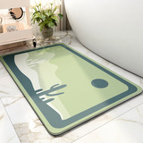 Bathroom Non-Slip Mat Shower Bath Mat Toilet Bathroom Doorway Mat Bathtub Household Drop-Resistant Toilet Floor Mat