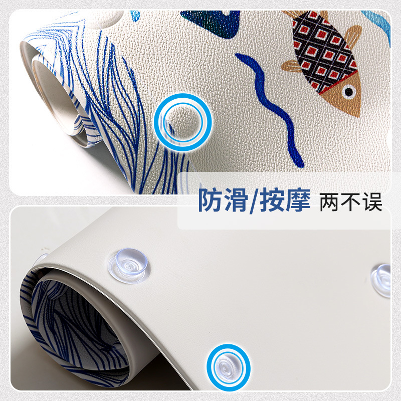 Bathroom Non-Slip Mat Shower Bath Mat Toilet Bathroom Doorway Mat Bathtub Household Drop-Resistant Toilet Floor Mat