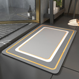 Bathroom Non-Slip Mat Shower Bath Mat Toilet Bathroom Doorway Mat Bathtub Household Drop-Resistant Toilet Floor Mat