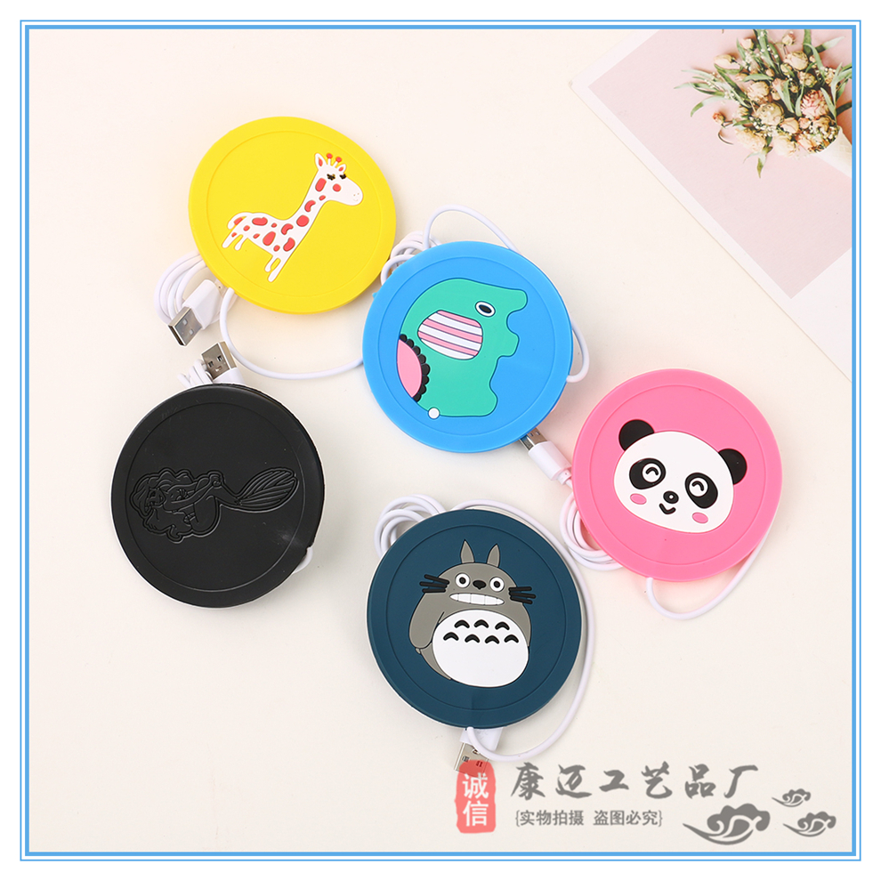 Cartoon Creative USB Silicone Insulated Coaster Heating Cup Pad Constant Temperature Heating Cup Milk Heater Warm Cup Drink Pad Cartoon Creative USB Silicone Insulated Coaster Heating Cup Pad Constant Temperature Heating Cup Milk Heater Warm Cup Drink Pad