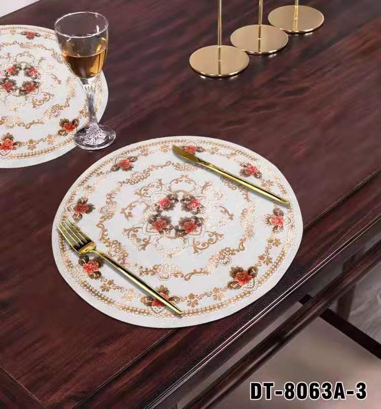 PVC Waterproof and Oilproof and Heatproof Heat Insulation Japanese and European Style Western-Style Placemat Placemat Bowl Coaster Cup Coaster
