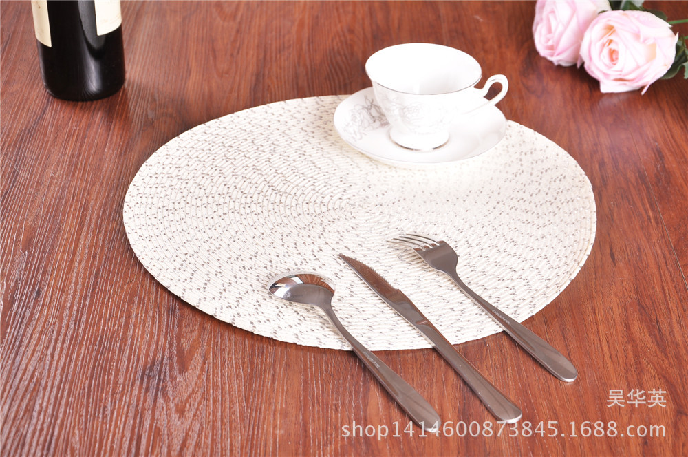 38cm new modern simple round cup cushion, fashionable household, circular coaster, round cup, mat, and food.
