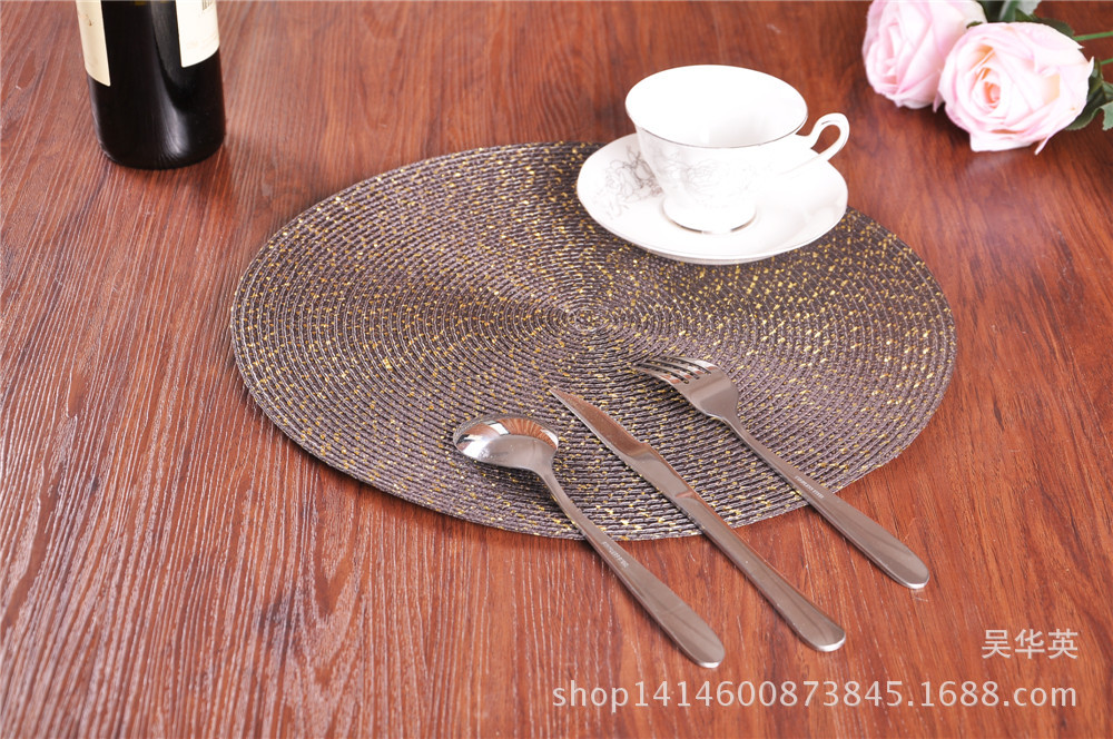 38cm new modern simple round cup cushion, fashionable household, circular coaster, round cup, mat, and food.