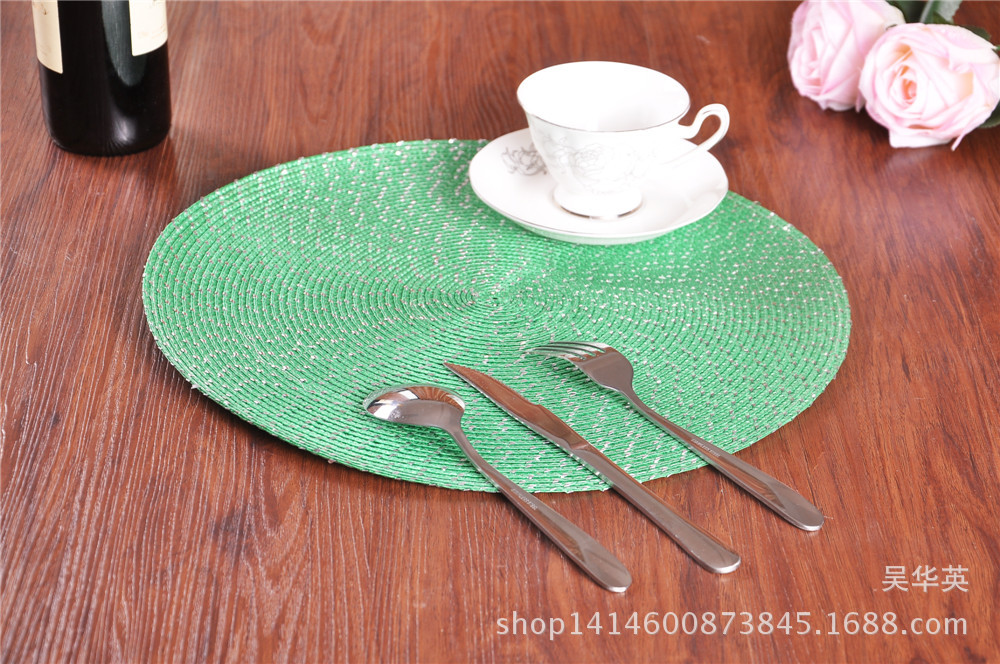 38cm new modern simple round cup cushion, fashionable household, circular coaster, round cup, mat, and food.