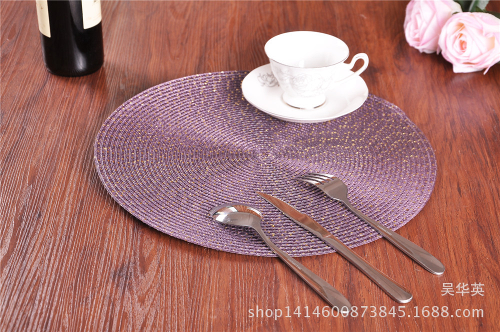 38cm new modern simple round cup cushion, fashionable household, circular coaster, round cup, mat, and food.