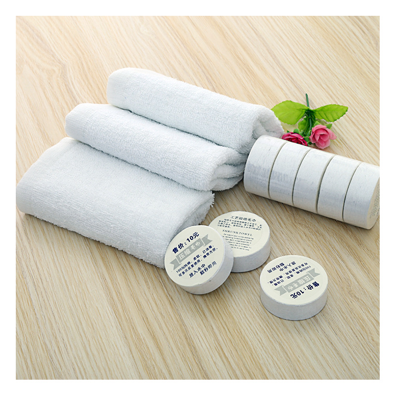 Compressed Towel Disposable Wholesale Travel Pack Pure Cotton Face Washing Cleaning Towel Customized Portable Compressed Towel