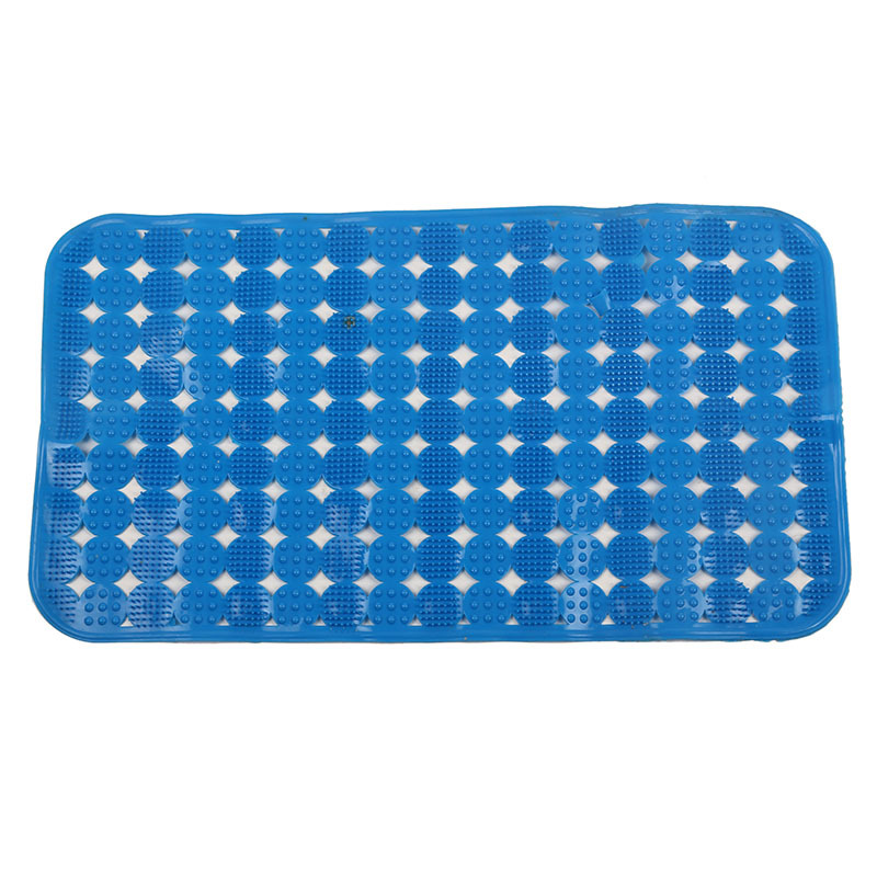 Factory Wholesale Hotel PVC Floor Mat Bathroom Non-Slip Mat Small Plate Brush Bathtub with Suction Cup Massage Foot Mat