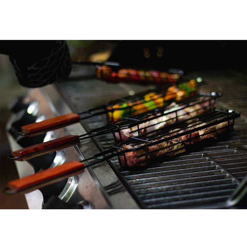 Portable Outdoor Barbecue Grill Mini BBQ Handheld BBQ Clamp Barbecue Wire Barbecue Cage Portable Outdoor Barbecue Grill Mini BBQ Handheld BBQ Clamp Barbecue Wire Barbecue Cage