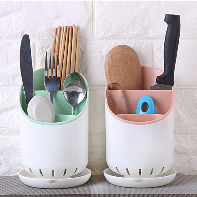 Multi-Functional Kitchen Chopsticks Cage Storage Rack Storage Chopsticks Holder Plastic Draining Chopsticks Shelf Spoon Chopsticks Box