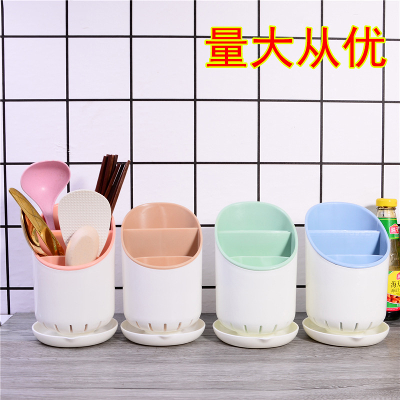 Multi-Functional Kitchen Chopsticks Cage Storage Rack Storage Chopsticks Holder Plastic Draining Chopsticks Shelf Spoon Chopsticks Box