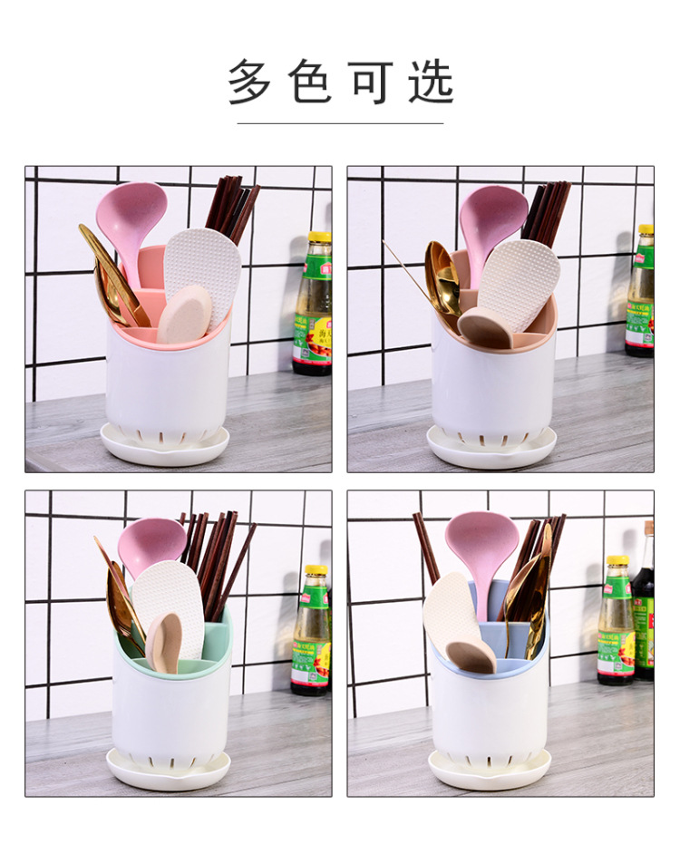Multi-Functional Kitchen Chopsticks Cage Storage Rack Storage Chopsticks Holder Plastic Draining Chopsticks Shelf Spoon Chopsticks Box