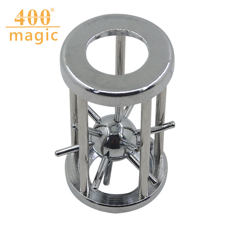 Factory Wholesale Alloy Unlock Ring Nostalgic Magic Educational Toy Intelligence Knot Cage Pick Thorn
