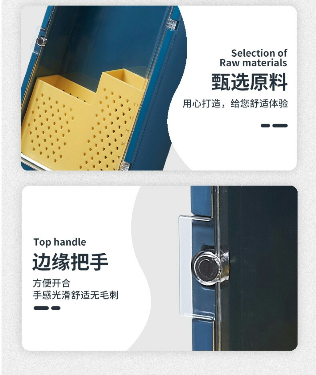 S63-3630 Household Chopstick Canister Tableware Storage Box Knife Holder Kitchen Multi-Functional Chopsticks Cage Wall-Mounted Draining Rack
