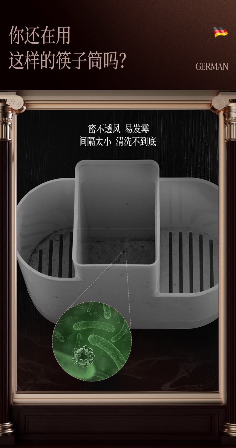Holder Cage Household Kitchen Draining Chopsticks Basket Bucket Rack Multifunctional Storage Holder Chopsticks Cage