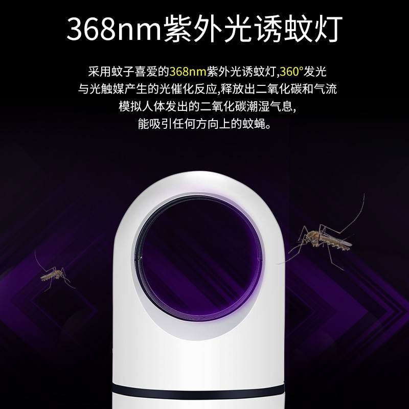 Customized Factory Direct Supply New USB Photocatalyst Mosquito Killing Lamp Household Fly Killing Mosquito Repellent Mosquito Killer Mosquito Trap Lamp