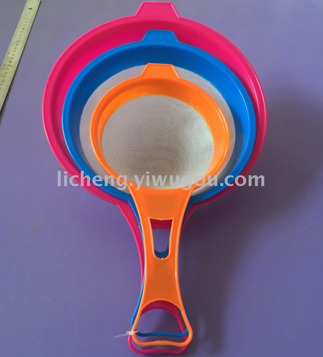 Plastic rice flour sieve strainer spoon noodle colander strainer Plastic rice flour sieve strainer spoon noodle colander strainer