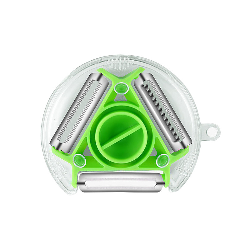 Three-in-One Peler Shredder Household Potato Peeling Artifact Multi-Functional Rotary Paring Knife