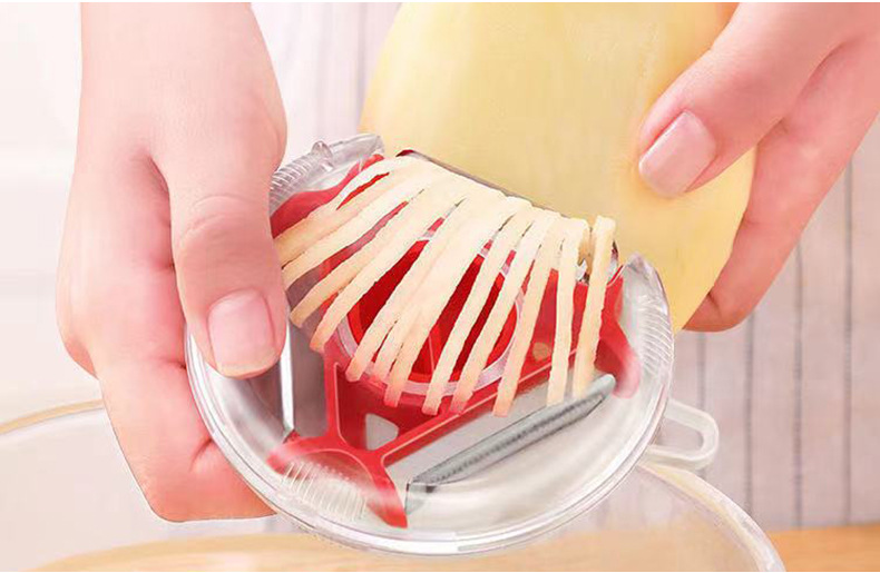 Three-in-One Peler Shredder Household Potato Peeling Artifact Multi-Functional Rotary Paring Knife Three-in-One Peler Shredder Household Potato Peeling Artifact Multi-Functional Rotary Paring Knife