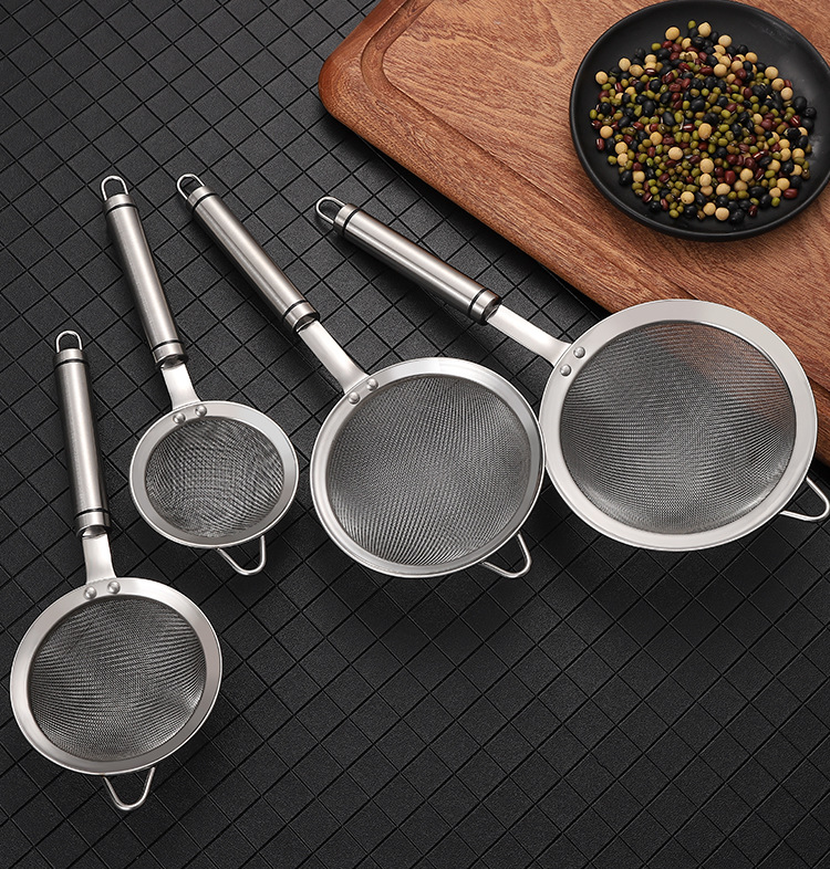 304 Stainless Steel Colander Hot Pot Spoon Strainer Powder Sieve Soymilk Filtration Deep Frying Spoon Screening Mesh Noodle Fishing Factory Direct Sales 304 Stainless Steel Colander Hot Pot Spoon Strainer Powder Sieve Soymilk Filtration Deep Frying Spoon Screening Mesh Noodle Fishing Factory Direct Sales