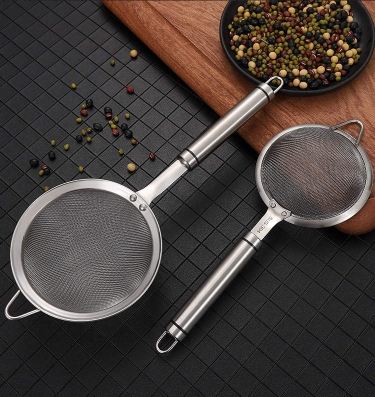 304 Stainless Steel Colander Hot Pot Spoon Strainer Powder Sieve Soymilk Filtration Deep Frying Spoon Screening Mesh Noodle Fishing Factory Direct Sales 304 Stainless Steel Colander Hot Pot Spoon Strainer Powder Sieve Soymilk Filtration Deep Frying Spoon Screening Mesh Noodle Fishing Factory Direct Sales