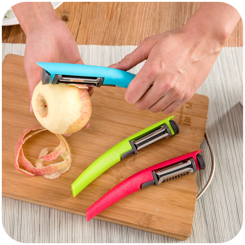 Multifunctional Three-in-One Rotary Paring Knife Grater Kitchen Shaver Peeler