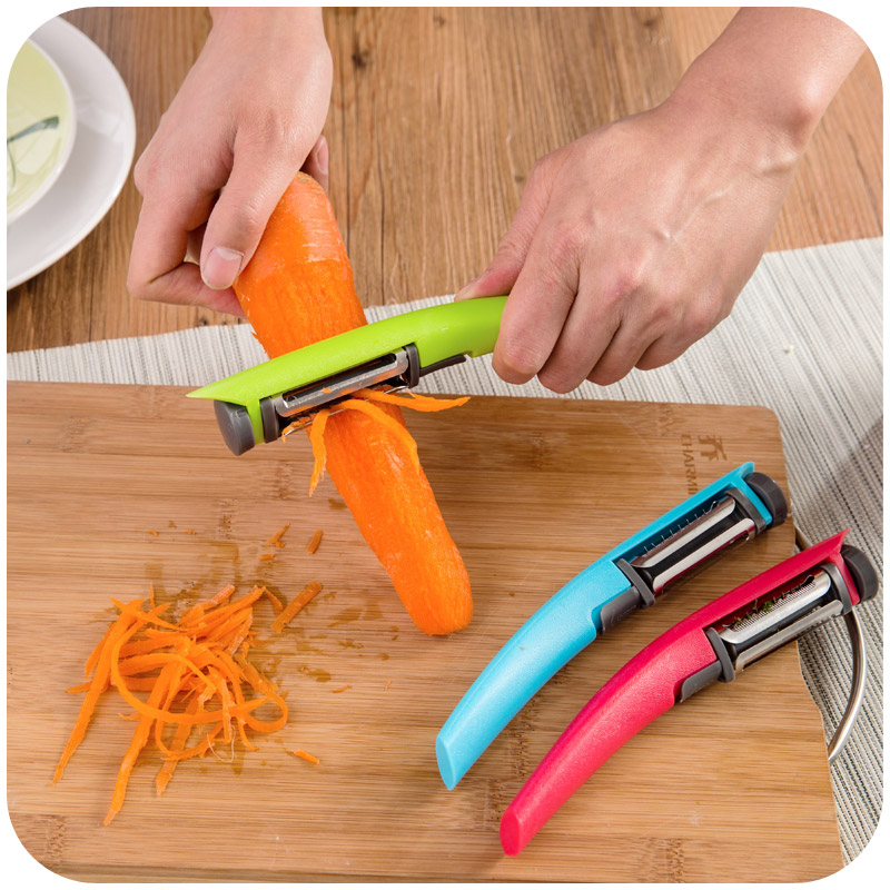 Multifunctional Three-in-One Rotary Paring Knife Grater Kitchen Shaver Peeler