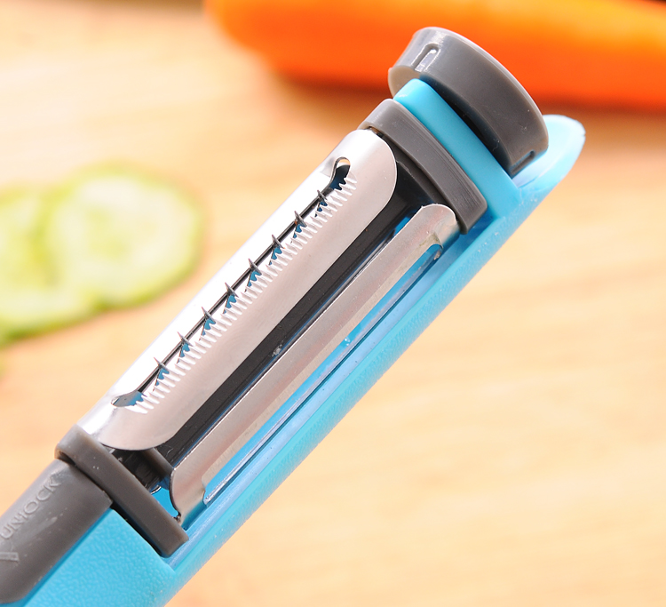 Multifunctional Three-in-One Rotary Paring Knife Grater Kitchen Shaver Peeler