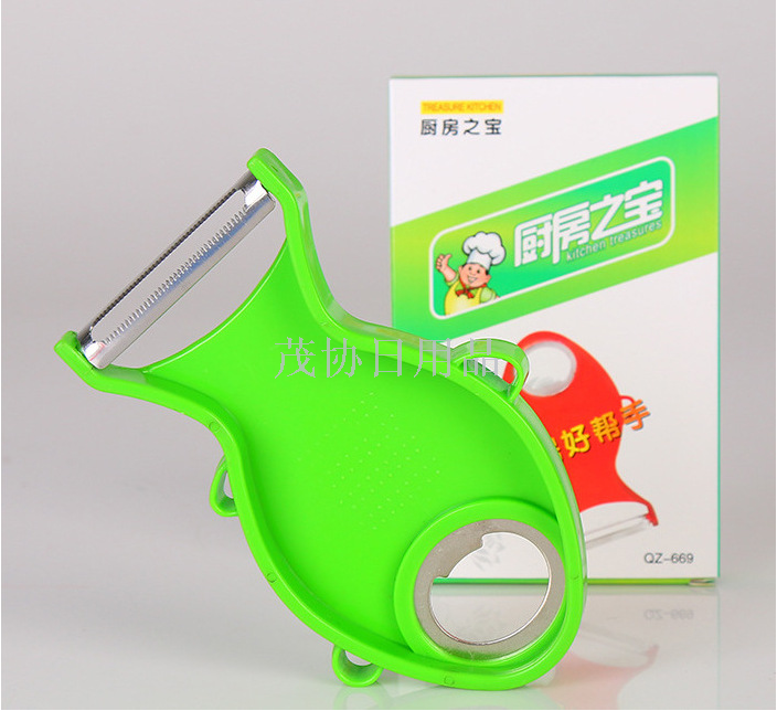 Manufacturer direct selling fish - shaped peeler shaving cutter multi - function paring knife opener TV products.