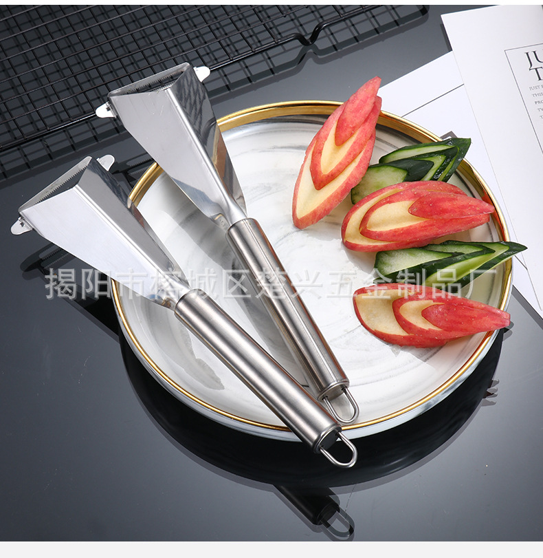 Stainless Steel Multi-Purpose Peeler Peeler Grater Paring Knife Peeler Carving Knife Fruit Triangle Hair Trimmer Stainless Steel Multi-Purpose Peeler Peeler Grater Paring Knife Peeler Carving Knife Fruit Triangle Hair Trimmer