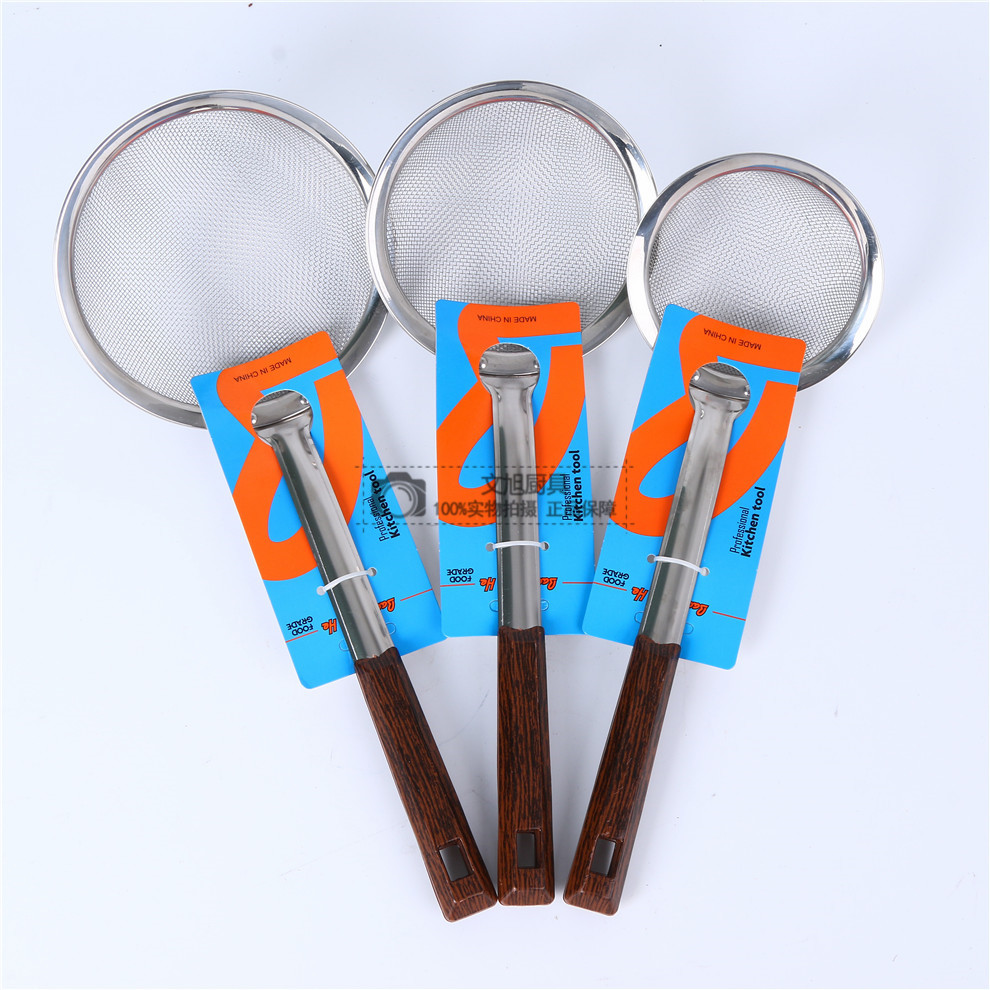 Stainless Steel Punching Colander Noodles Strainer Scoop up Dumplings Strainer Frying Filter Leakage Punching Rice Noodle Skimmer