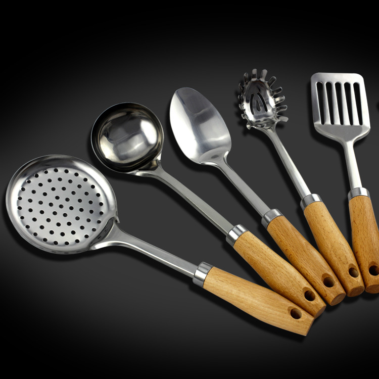In Stock Direct Selling Stainless Steel Kitchen Gadget Household Kitchenware Paring Knife Garlic Press Sundries Set