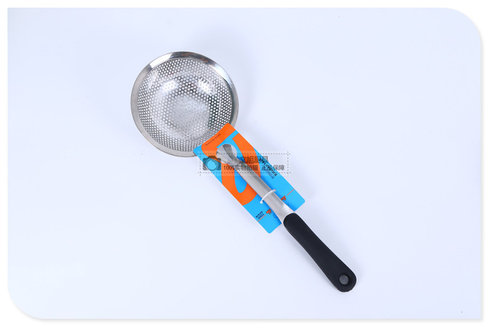 Stainless Steel Colander Long Handle Big Strainer Colander Household Kitchen Drain Oil Strainer Oil Dipper Hot Pot Slotted Ladle Colander Removing Oil Residue Stainless Steel Colander Long Handle Big Strainer Colander Household Kitchen Drain Oil Strainer Oil Dipper Hot Pot Slotted Ladle Colander Removing Oil Residue