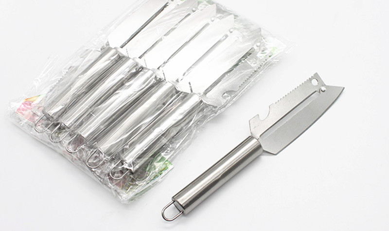 Factory Direct Sales Multifunctional Paring Knife Stainless Steel Four-Purpose Peeler 2 Yuan Store Supply Daily Necessities Wholesale