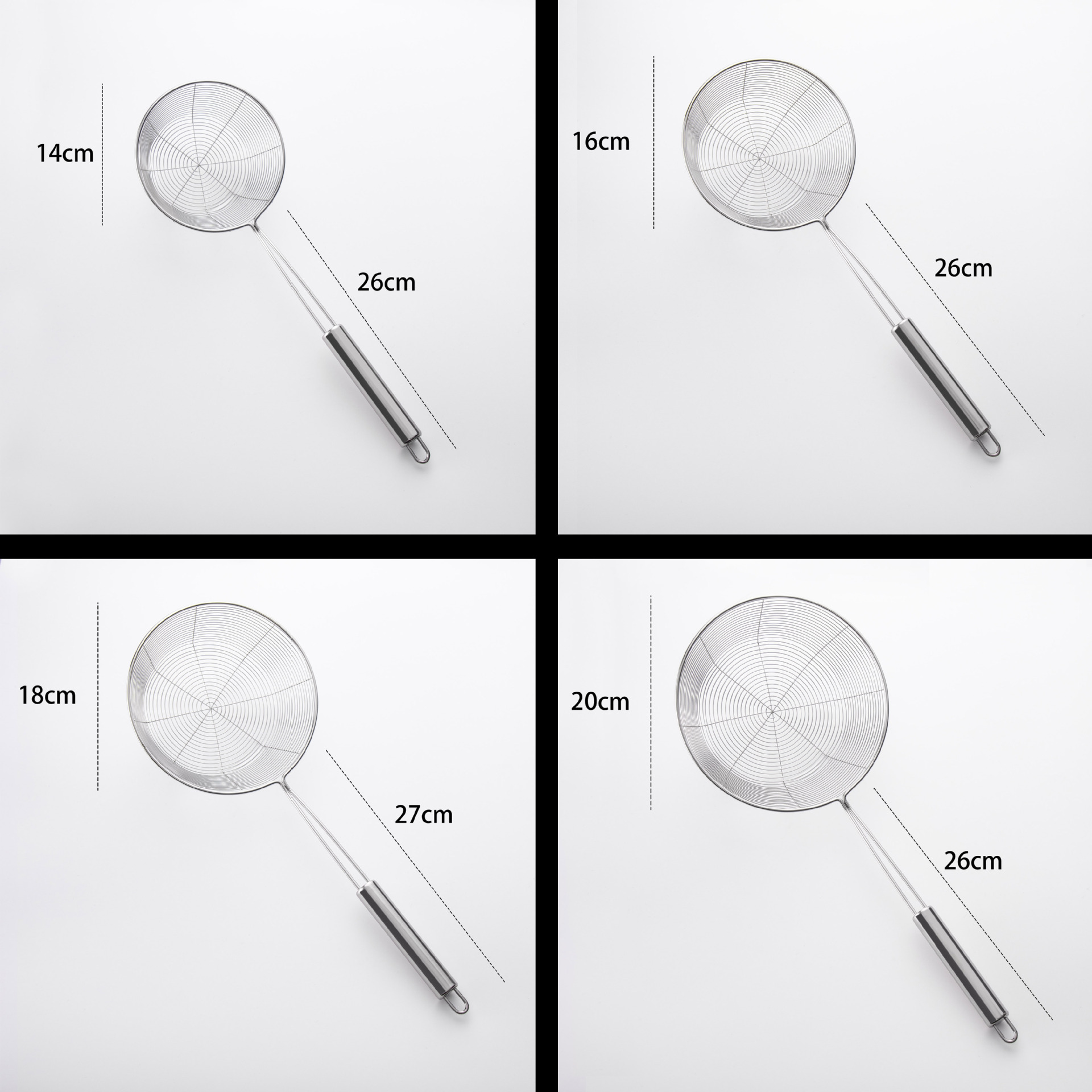 Flat Stainless Steel Colander Large Capacity Line Leakage Fried Strainer Pasta Spoon Hot Pot Spoon Strainer Screening Mesh Logo Marking Flat Stainless Steel Colander Large Capacity Line Leakage Fried Strainer Pasta Spoon Hot Pot Spoon Strainer Screening Mesh Logo Marking