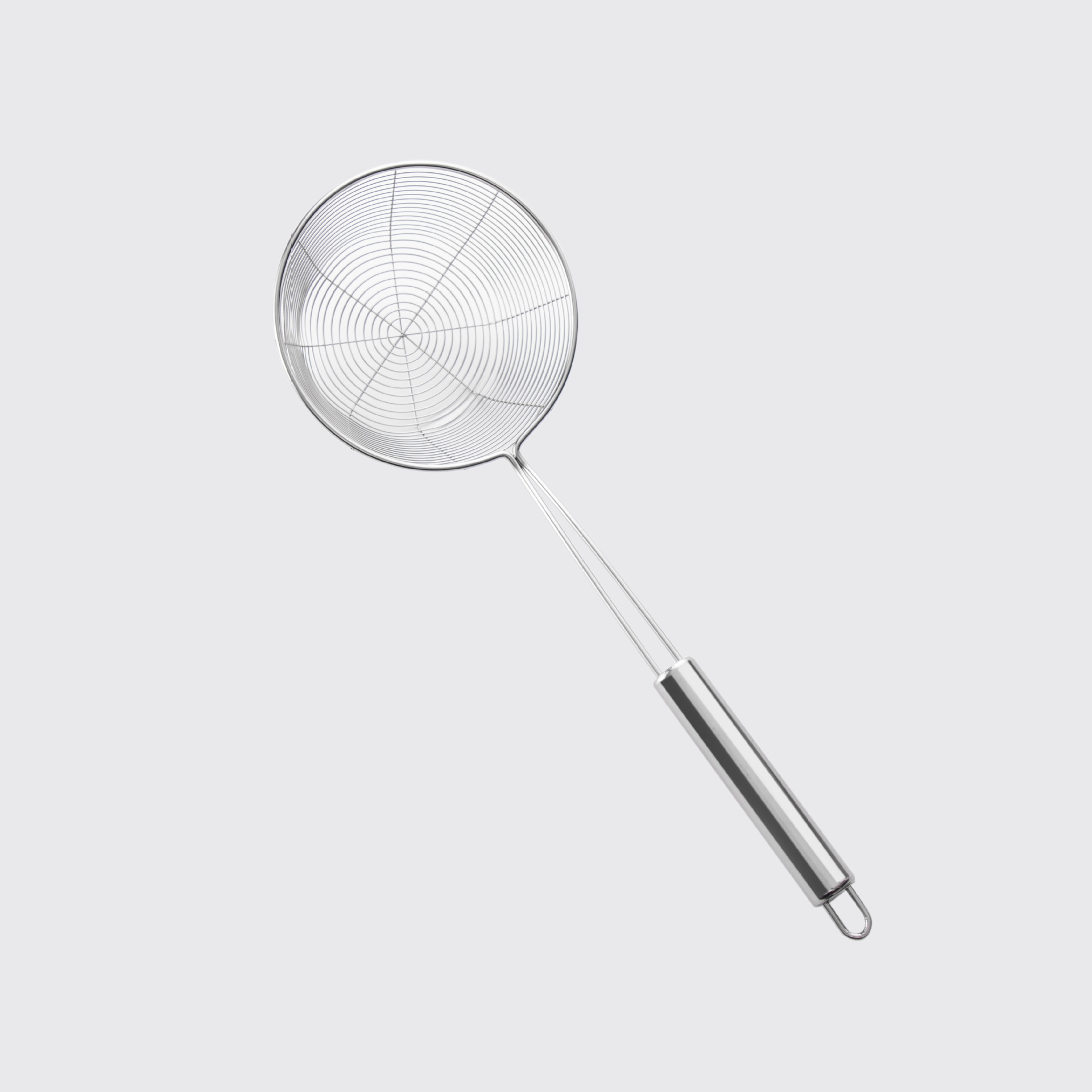 Flat Stainless Steel Colander Large Capacity Line Leakage Fried Strainer Pasta Spoon Hot Pot Spoon Strainer Screening Mesh Logo Marking