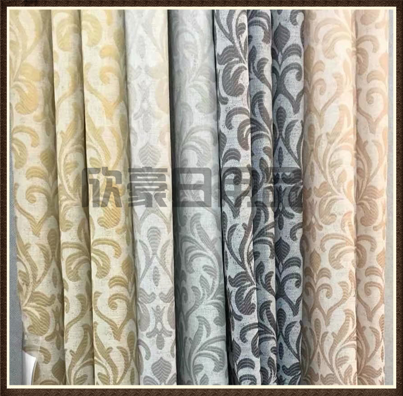 New Chinese style curtain finished curtain fabric simple modern balcony bay window living room French window plane window
