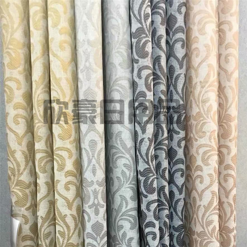 New Chinese style curtain finished curtain fabric simple modern balcony bay window living room French window plane window