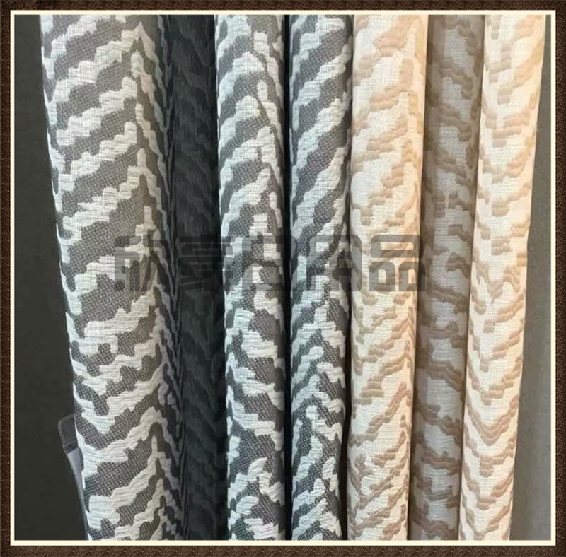 New Chinese style curtain finished curtain fabric simple modern balcony bay window living room French window plane window