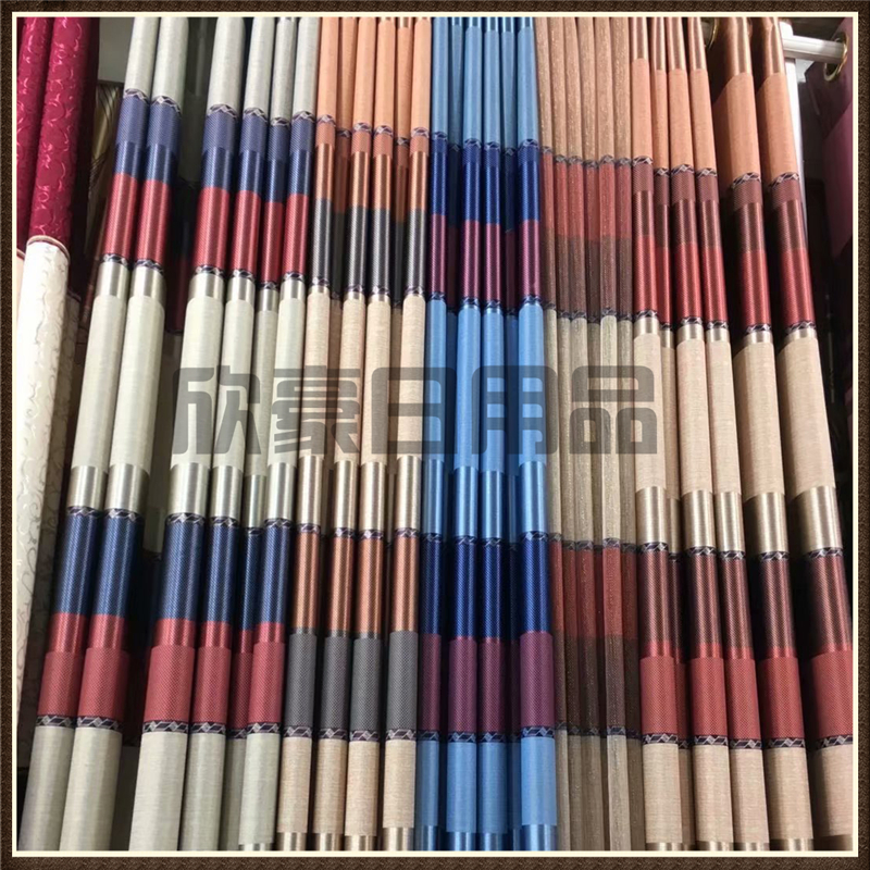 New Chinese style curtain finished curtain fabric simple modern balcony bay window living room French window plane window