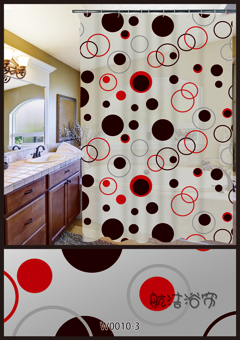 Bathroom Shower Curtain Set Punch-Free Waterproof Thickened Mildew-Proof Curtain Blackout Door Curtain Shower Hanging Curtain Fabric